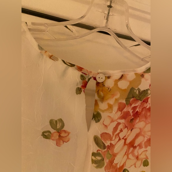 En Focus Studio Women’s sz 16 Floral Sleeveless Long Dress & attached under slip - Picture 3 of 11